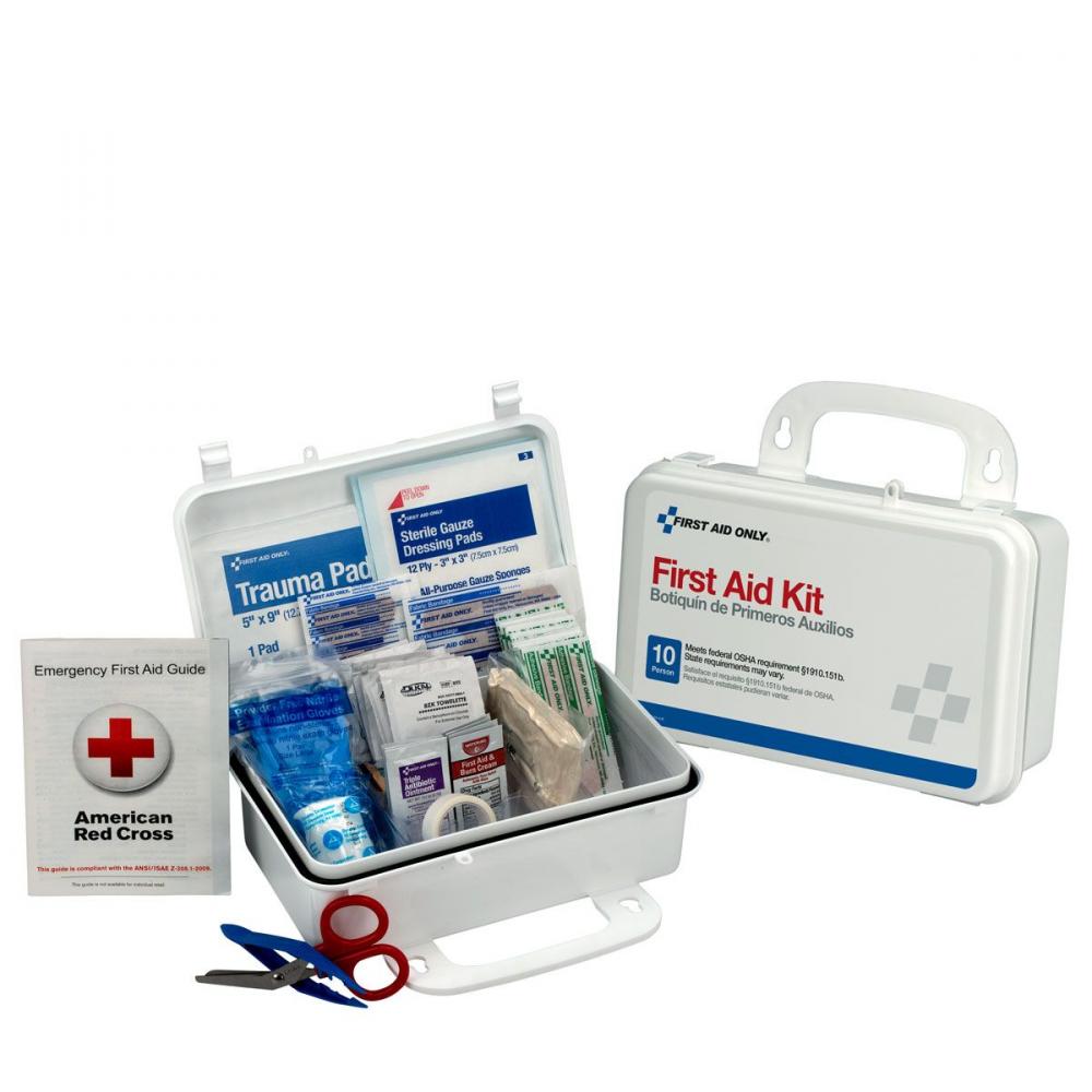 10Man Plastic First Aid Kit (12/BX)