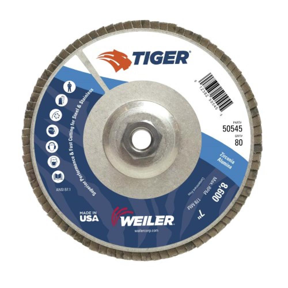 7in.X5/8in.-11 80G Tiger Wheel (10/BX)