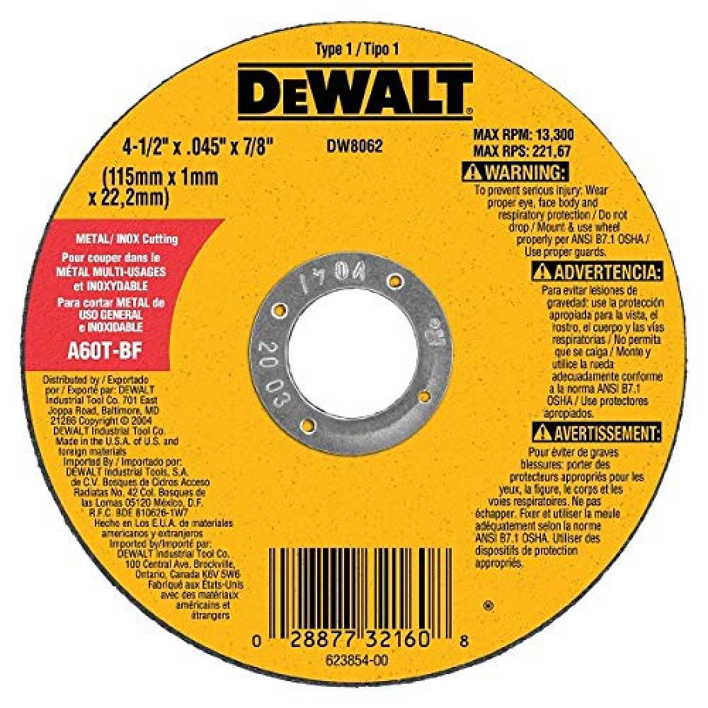 4-1/2in.X.045in.X7/8in. Cut Off Wheel