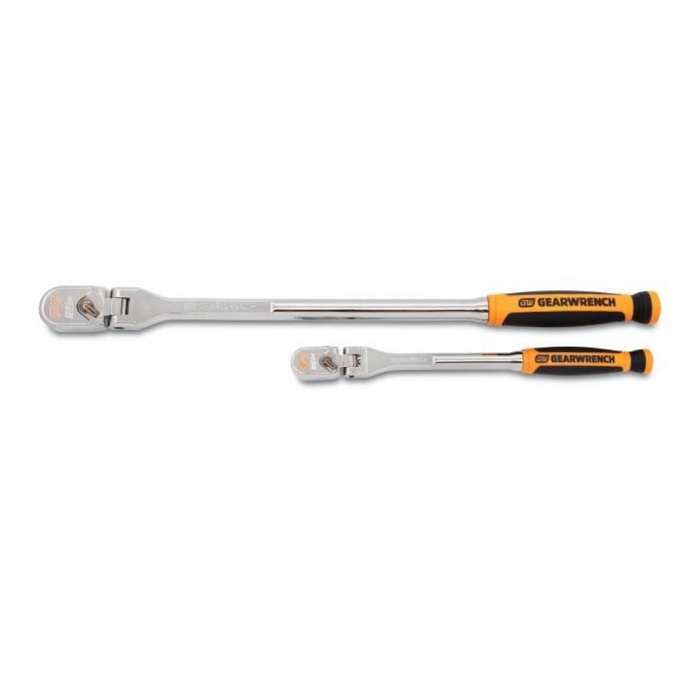 2 Pc. 1/4&#34; & 3/8&#34; Drive 120XP™ Dual Material Flex Handle Ratchet Set