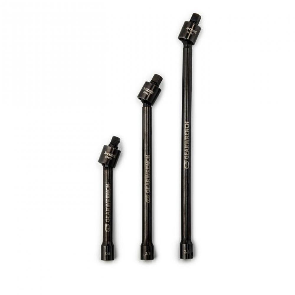 3 Pc. 3/8&#34; Drive X-Core™ Pinless Impact Universal Joint Extension Set