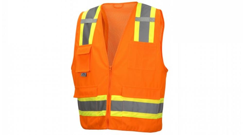 Safety Vest - Hi-Vis Orange - Self-Extinguishing - Size 2X Large