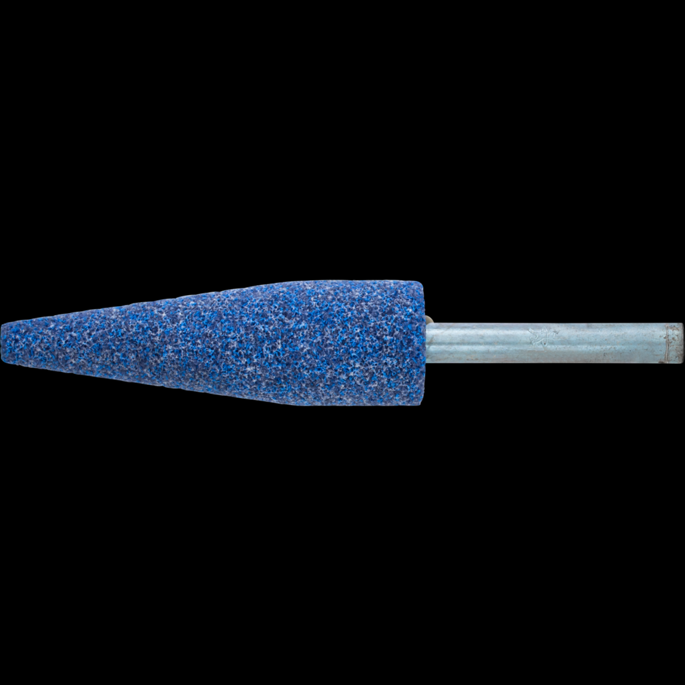 PFERD Vitrified Mounted Point, TOUGH, 3/4&#34; x 2-1/2,46 Grit,A1,Ceramic Oxide,1/4&#34; Shank