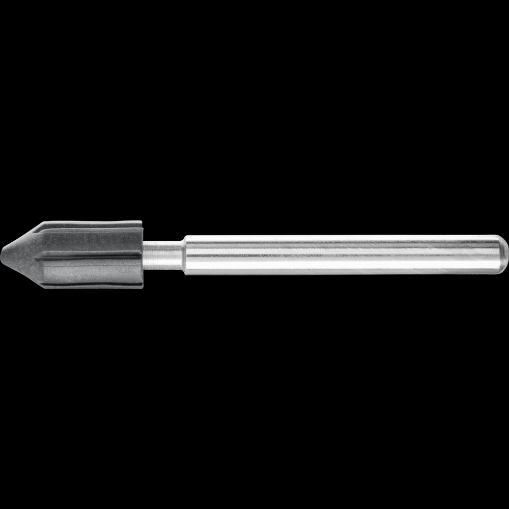 PFERD POLICAP® Cylindrical Pointed Cone Holder,3/16&#34; x 7/16 x 1-1/4,Shape G, 1/8&#34;Shank
