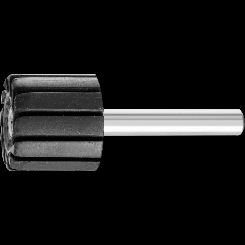 PFERD Spiral Band Cylindrical Rubber Drum Holder, 7/8&#34; x 3/4, 1/4&#34; Shank