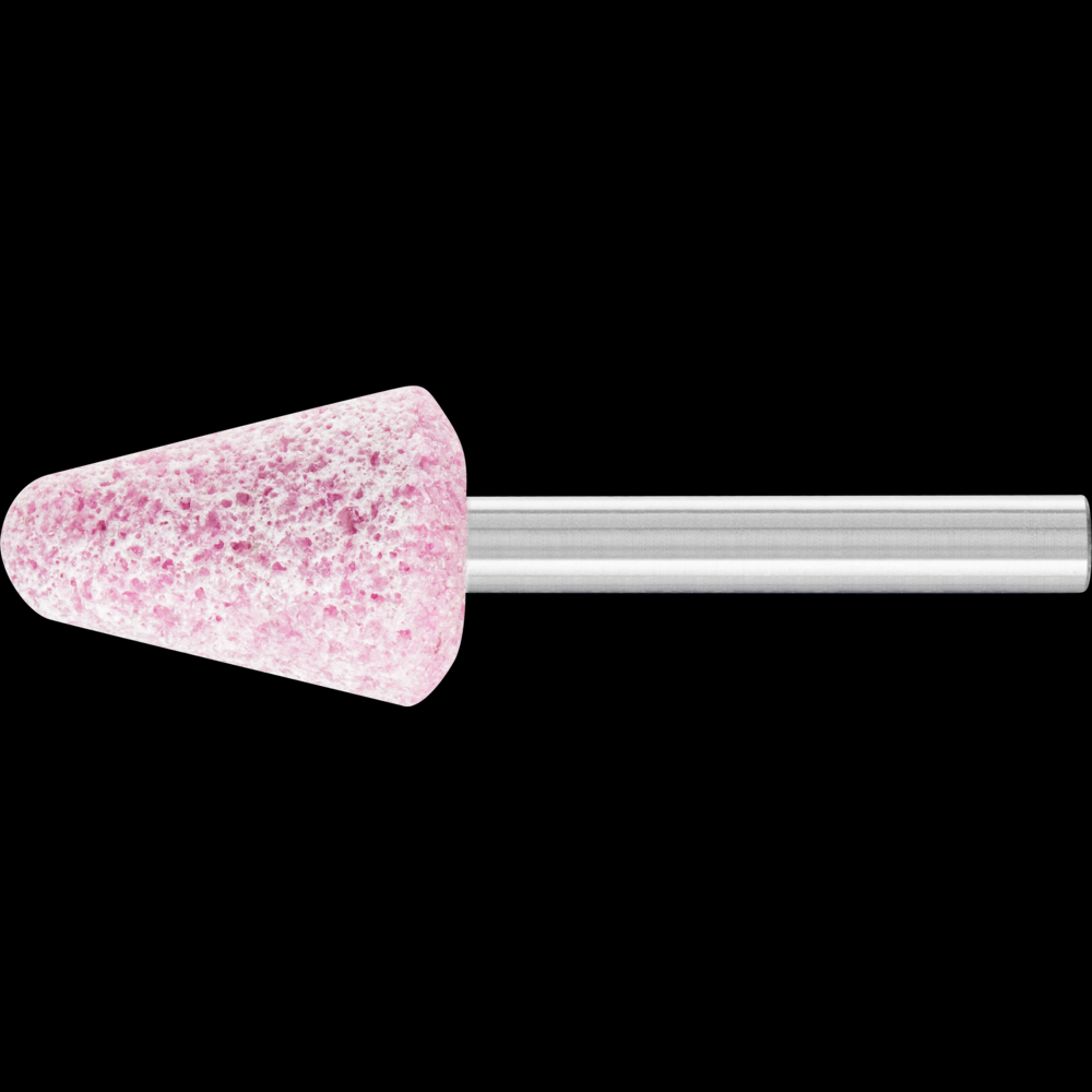 PFERD Vitrified Mounted Point, TOUGH, 3/4&#34; x 1-1/8,80 Grit,A5,Ceramic Oxide,1/4&#34; Shank