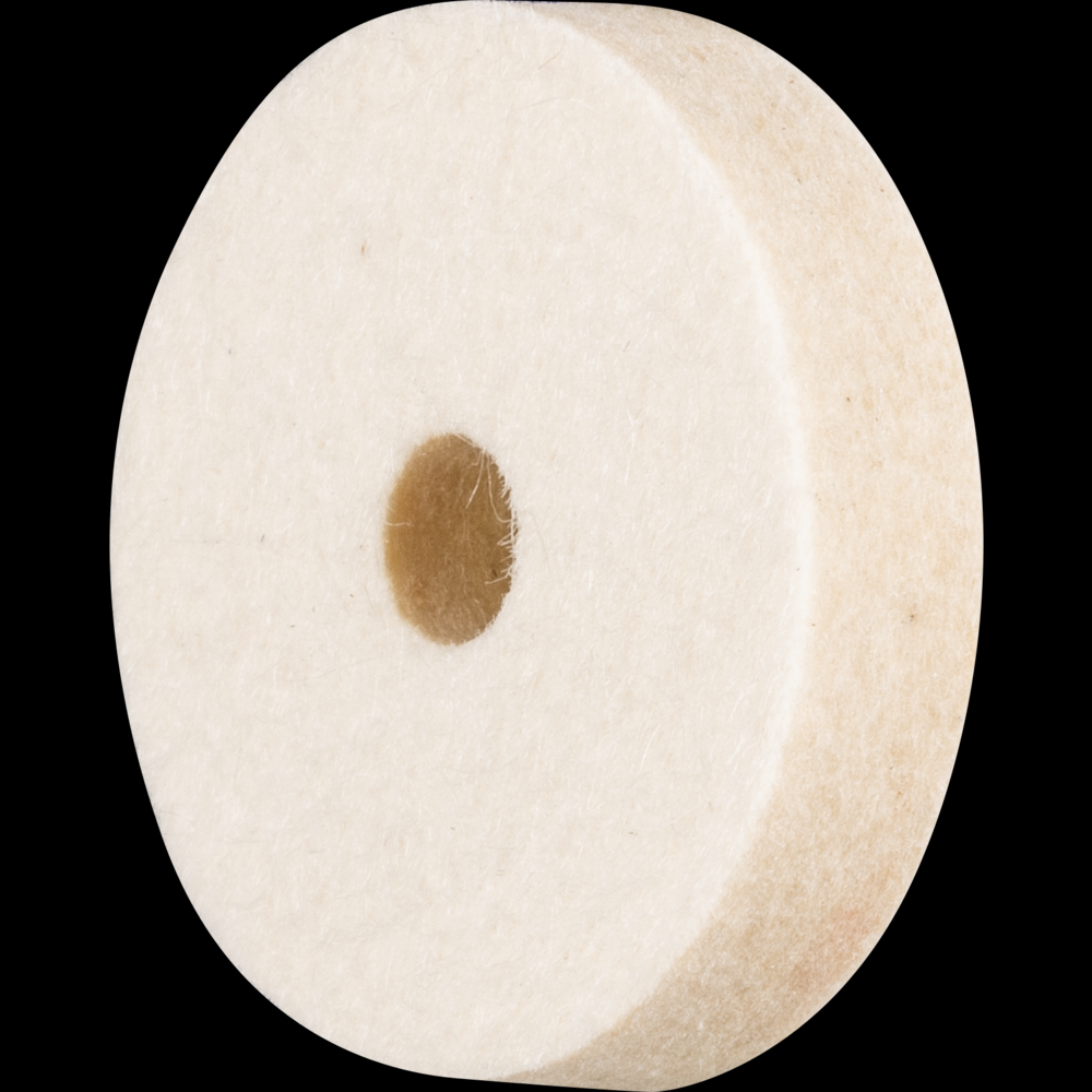 PFERD Felt Wheel, 1-1/4&#34; Dia, 1/4 Thick, 1/4&#34; Arbor Hole