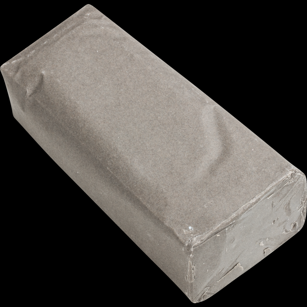 PFERD Large Polishing Paste Bar, 2-3/4&#34;x2x5-1/2,Grey,Pre-polish for Aluminum and Brass