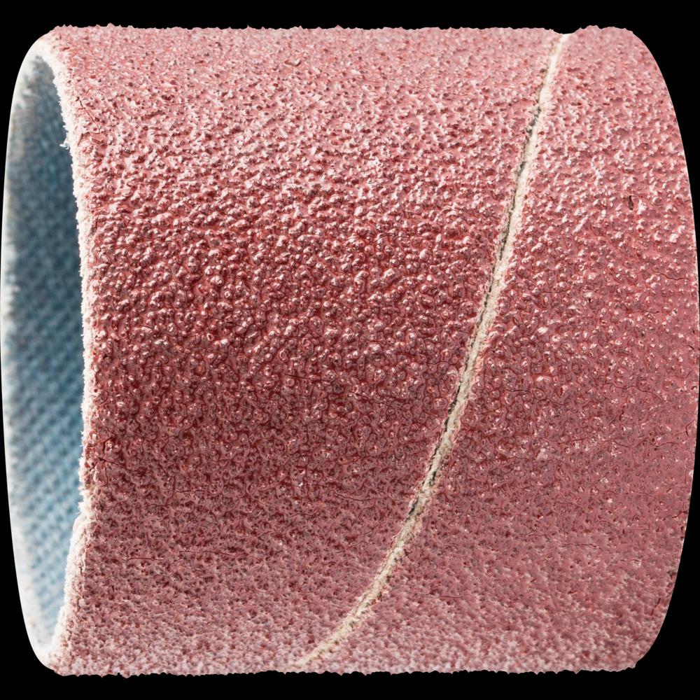 PFERD Spiral Band, 1-1/8&#34; x 1-1/8, Cylindrical Shape, 80 Grit, Aluminum oxide