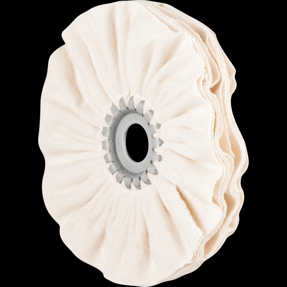PFERD Cloth Ring, Cotton Flannel Fabric, 6&#34; Dia, 3/8&#34; Face Width, 3/4&#34; Arbor Hole