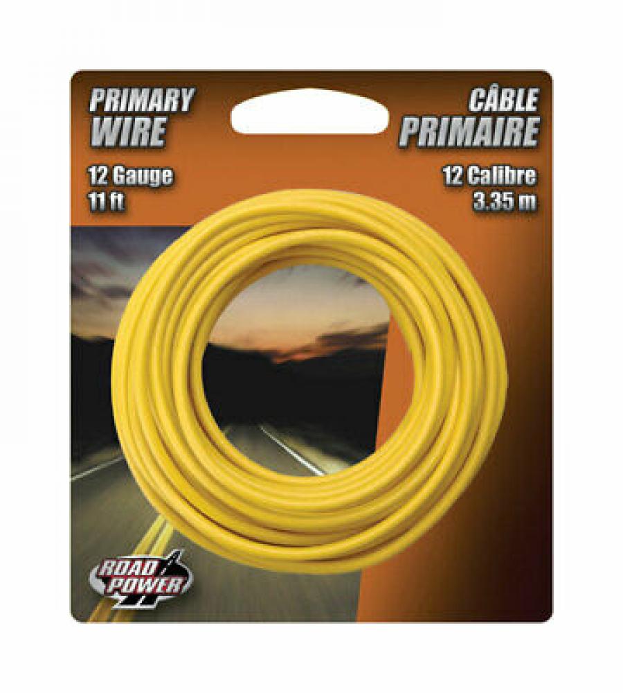 11ft. 12GA Yellow Primary Wire