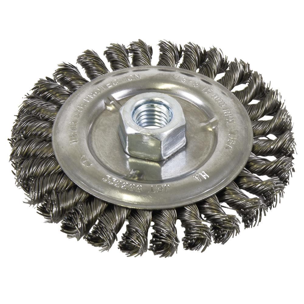 Full Cable Twist Knot Wheels for Angle Grinders