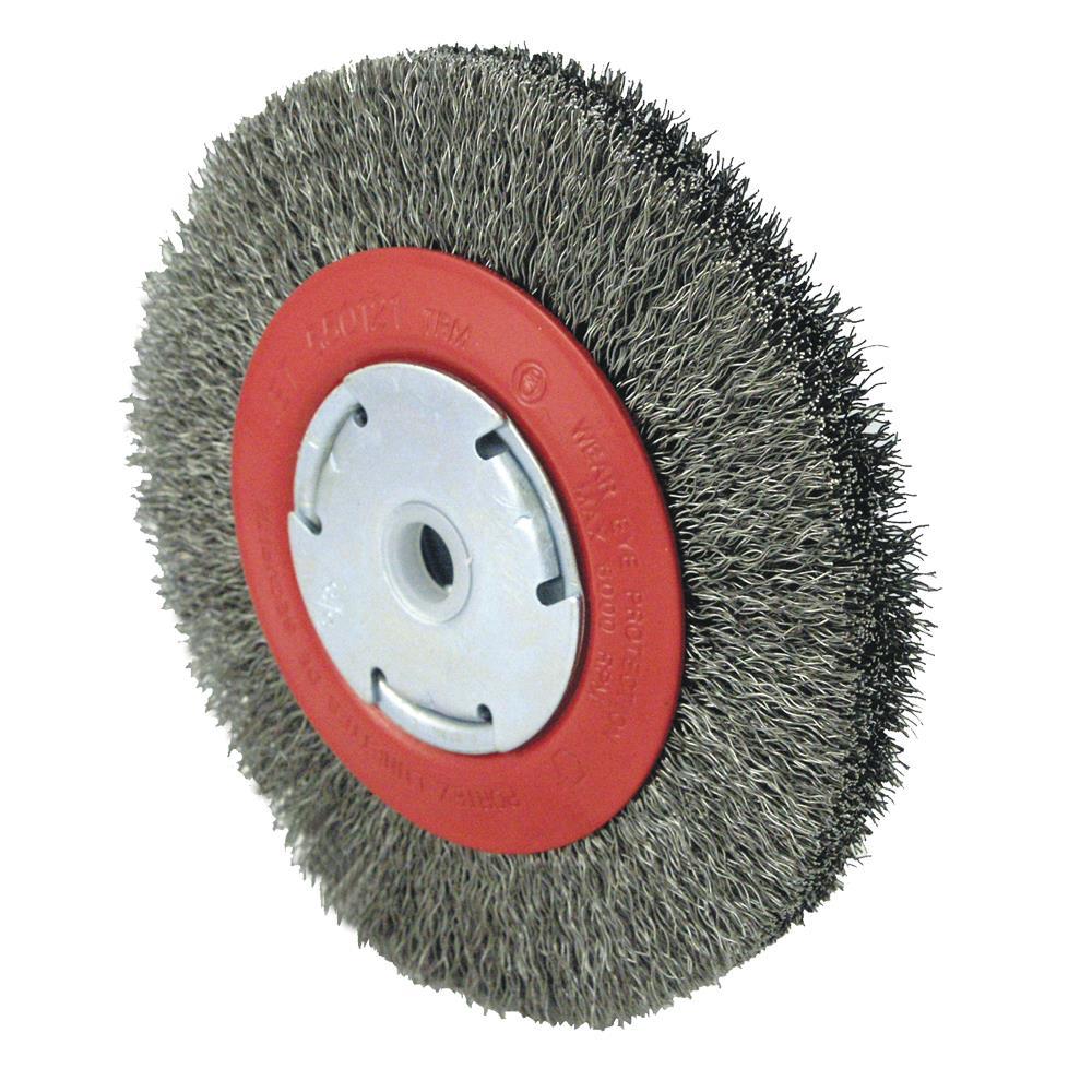 High Performance Crimped Wire Wheel Brushes for Bench Grinders