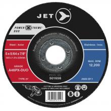 Jet - CA 501656 - POWER-XTREME® DUO Super High Performance Depressed Centre Wheels for Angle Grinders