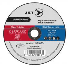 Jet - CA 501063 - POWERPLUS High Performance Cut-Off Wheels for Die Grinders