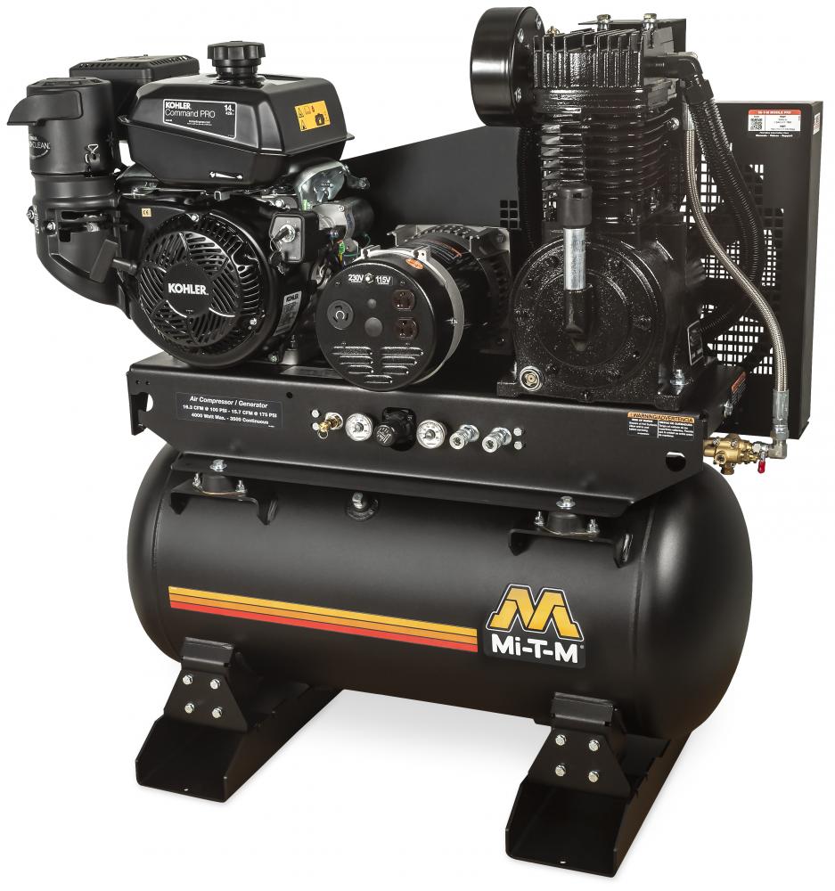 30-Gallon Two Stage Gasoline Air Compressor/Generator Combination