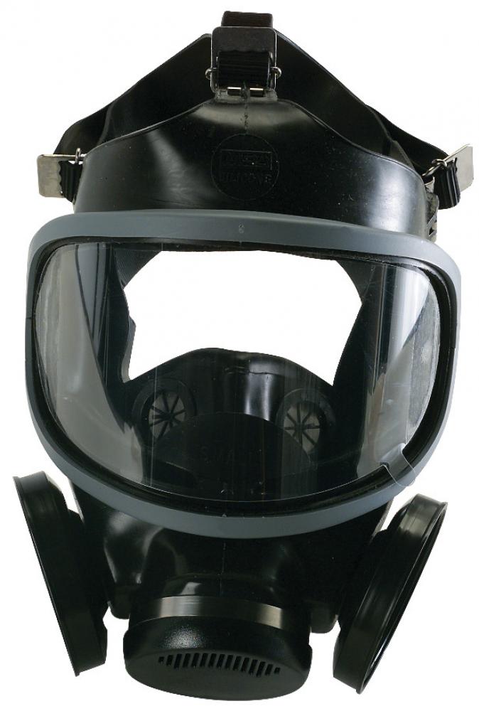 Ultra-Twin Facepiece, LARGE, hycar, Black
