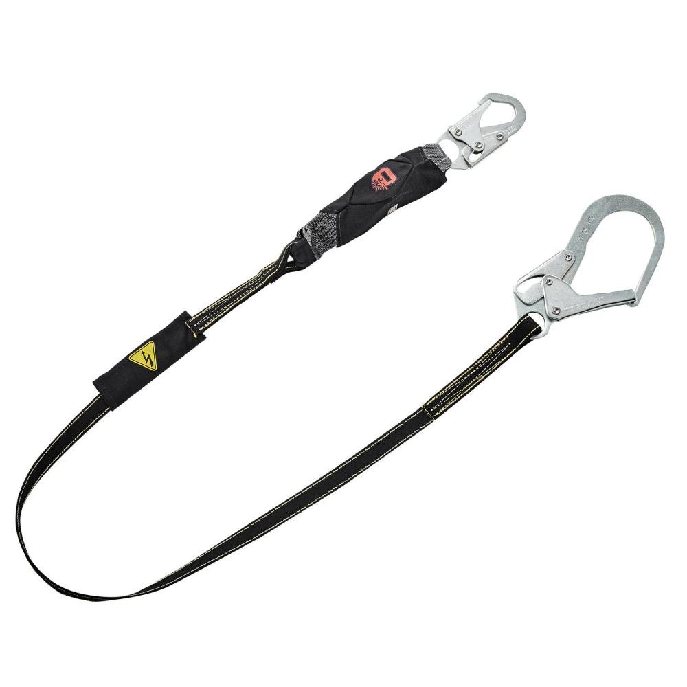 V-Series, High Heat, web, single-leg fixed energy absorbing lanyard, 6&#39;, 36C sma