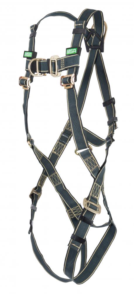Gravity Welder Harness, Kevlar, Quick-Fit Buckle, Back D-Ring, Super XL, Black