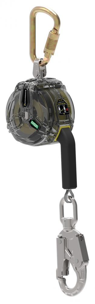 V-TEC CABLE PFL, 10&#39; (3m), single-leg, 36CSN snaphook, steel carabiner (top), CS