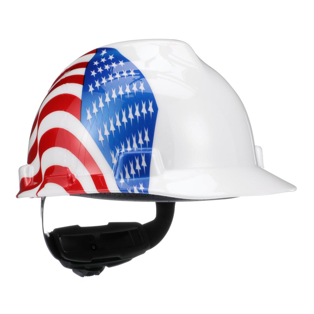 American Freedom Series V-Gard Slotted Protective Cap, Dual American Flag