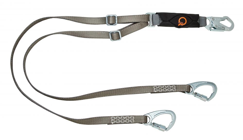 V-Series Tieback twin-leg energy absorbing 6&#39; tie-back lanyard, ANSI Z359.13-201