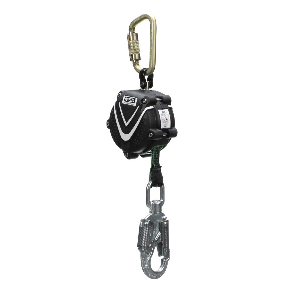 V-SHOCK PFL, 10&#39; (3m), single-leg, aluminum swivel snaphook, steel carabiner (to