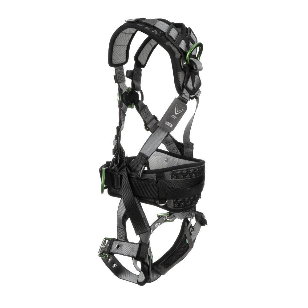 V-FIT Construction Harness, Super Extra Large, Back & Hip D-Rings, Tongue Buckle