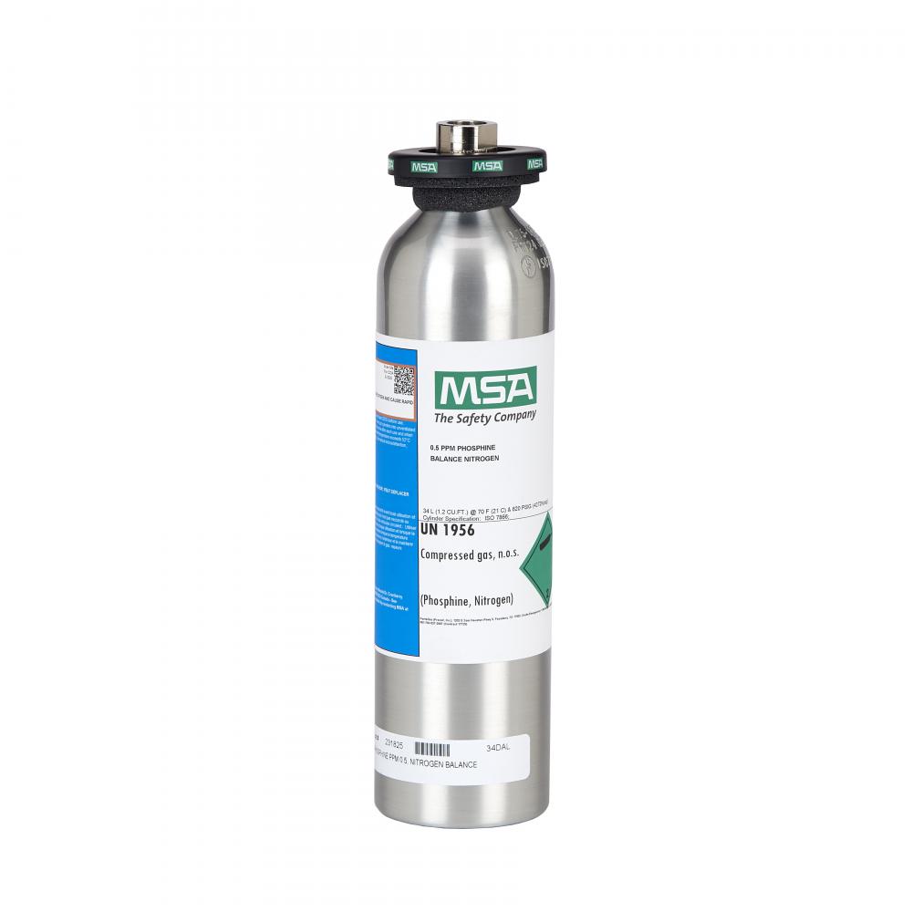 Calibration Cylinder, Gas, 34 L, (PH3)-0.5 PPM