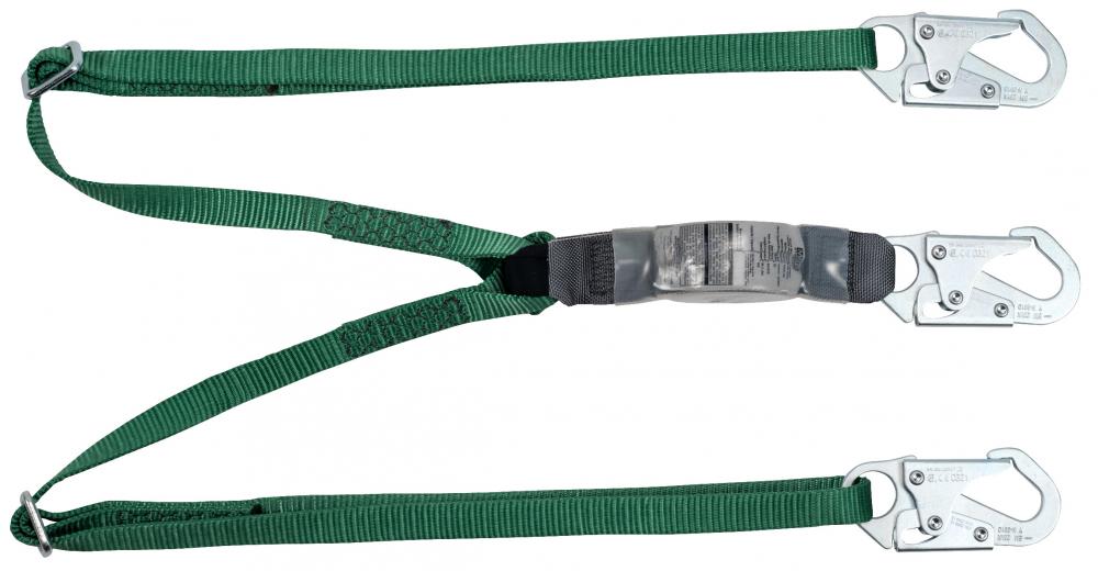 V-Series standard twin-leg adjustable energy absorbing lanyard, 6&#39;,36C small sna