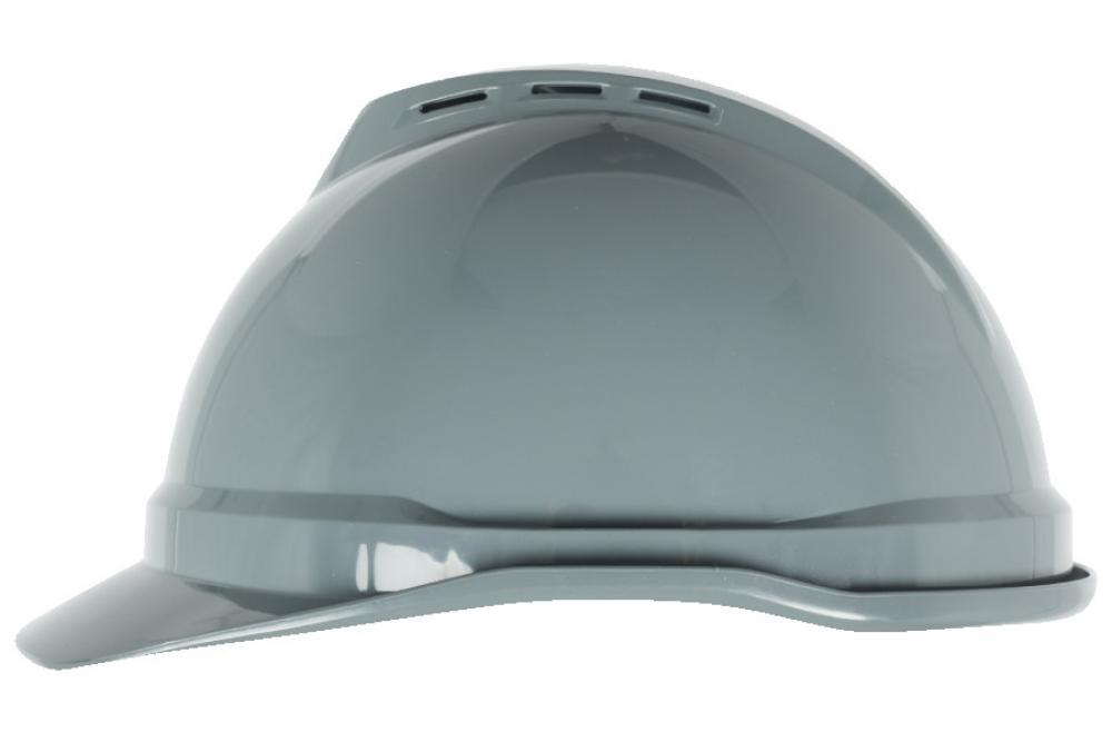 V-Gard 500 Cap Navy (Gray) Vented - 6-Point Fas-Trac III