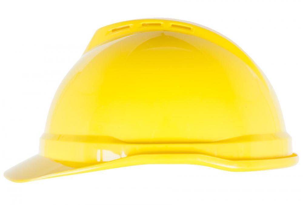 V-Gard 500 Cap, Hi-Viz Yellow-Green Vented, 4-Point Fas-Trac III