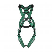 MSA Safety 10197237 - V-FORM Harness, Extra Small, Stainless Steel Hardware, Back D-Ring, Tongue Buckl