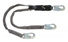 MSA Safety 10193553 - V-Series Stretch twin-leg energy absorbing lanyard, 6',36C small snaphooks