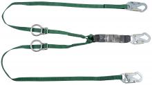 MSA Safety 10193129 - V-Series Standard twin-leg adjustable energy absorbing lanyard, Tie-back, 6', 36