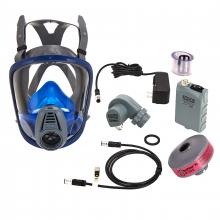 MSA Safety 10095181 - Advantage 3100 PAPR w/ Facepiece Small - Rubber Head Harness, Black
