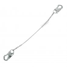 MSA Safety 10199017 - V-Series cable single-leg fixed restraint lanyard, 3',36C small snaphooks, ANSI
