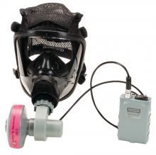 MSA Safety 10095197 - Advantage 4100 PAPR w/ Facepiece Large - Black Silicone, with rubber harness