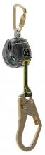 MSA Safety 63013-00FCA - V-TEC WEB PFL, 10' (3m), single-leg, 36CL snaphook, steel carabiner (top), Clear