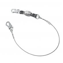 MSA Safety 10201354 - V-Series standard cable single-leg fixed energy absorbing lanyard, 6',36C small