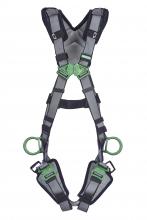 MSA Safety 10194963 - V-FIT Harness, Super Extra Large, Back & Hip D-Rings, Quick-Connect Leg Straps,